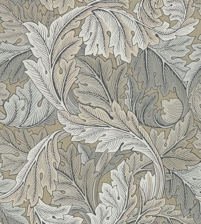 Acanthus Wallpaper - Manilla/Stone - 216441 - Morris & Co - Premier Wallcovering