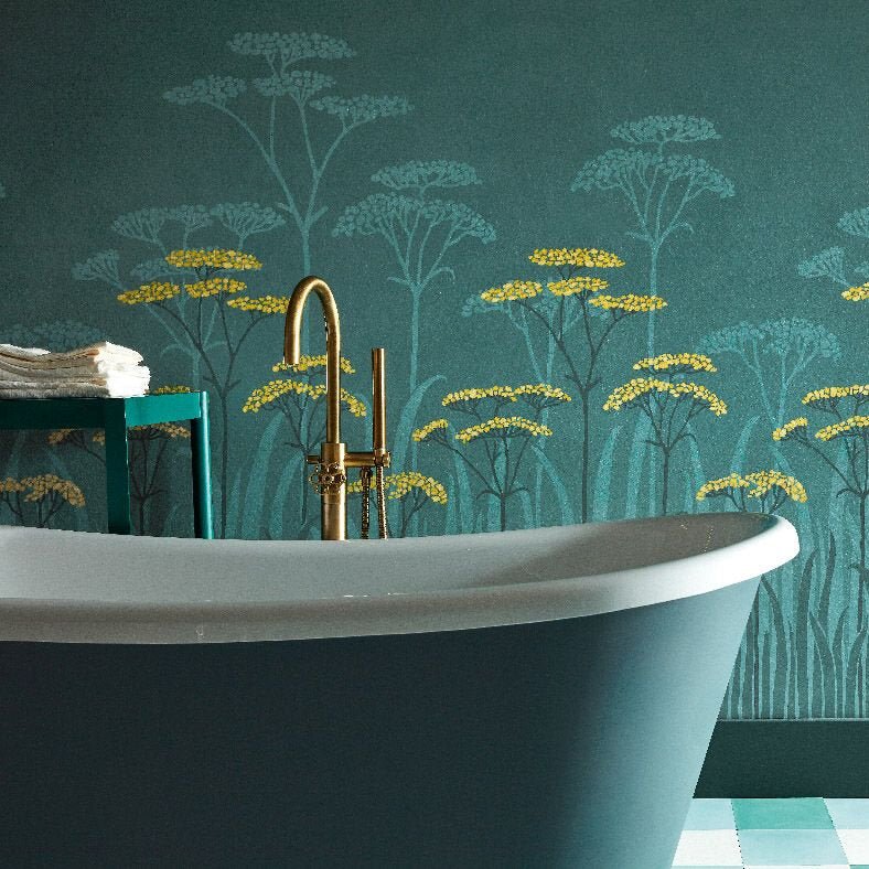 Achillea Wallpaper Mural - Aurora - Little Greene - 0245ACAUROR - Premier Wallcovering