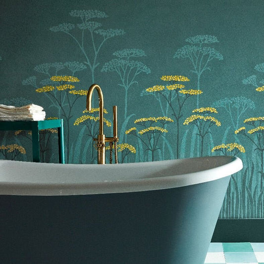 Achillea Wallpaper Mural - Aurora - Little Greene - 0245ACAUROR - Premier Wallcovering