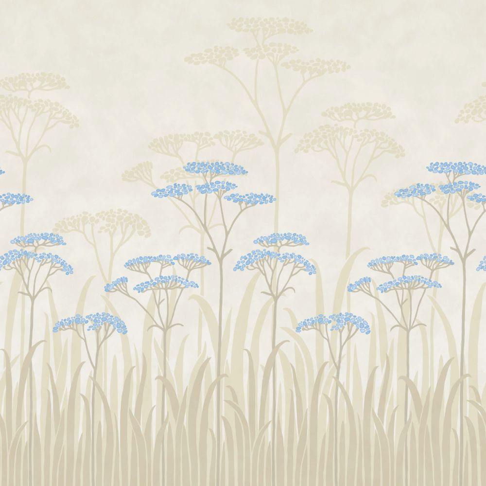 Achillea Wallpaper Mural - Dew - Little Greene - 0245ACDEWZZ - Premier Wallcovering