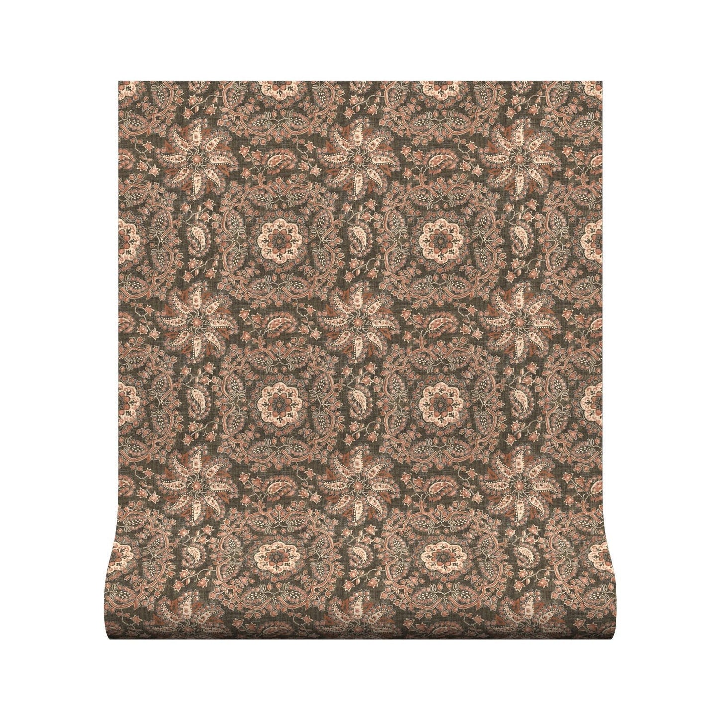 Adaline Wallpaper - Espresso - Warner House - Premier Wallcovering