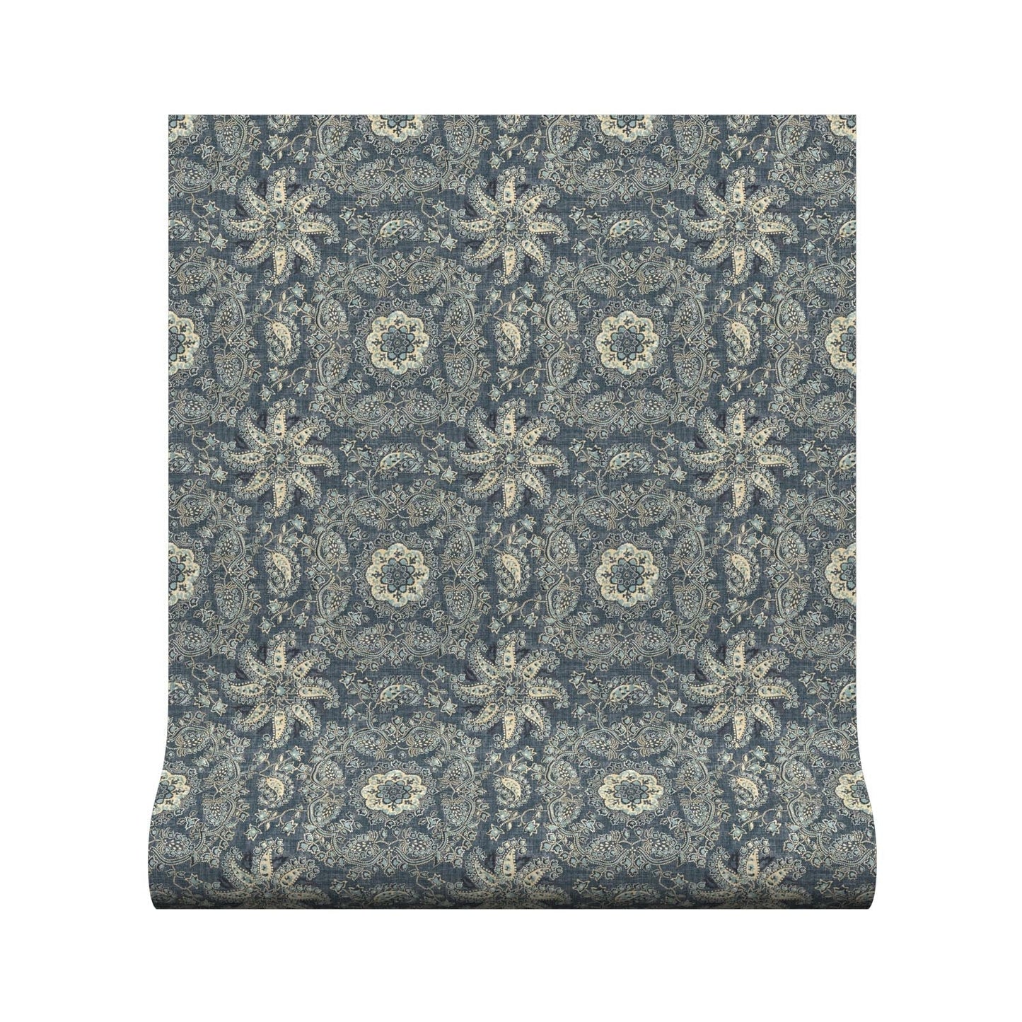 Adaline Wallpaper - Indigo - Warner House - Premier Wallcovering