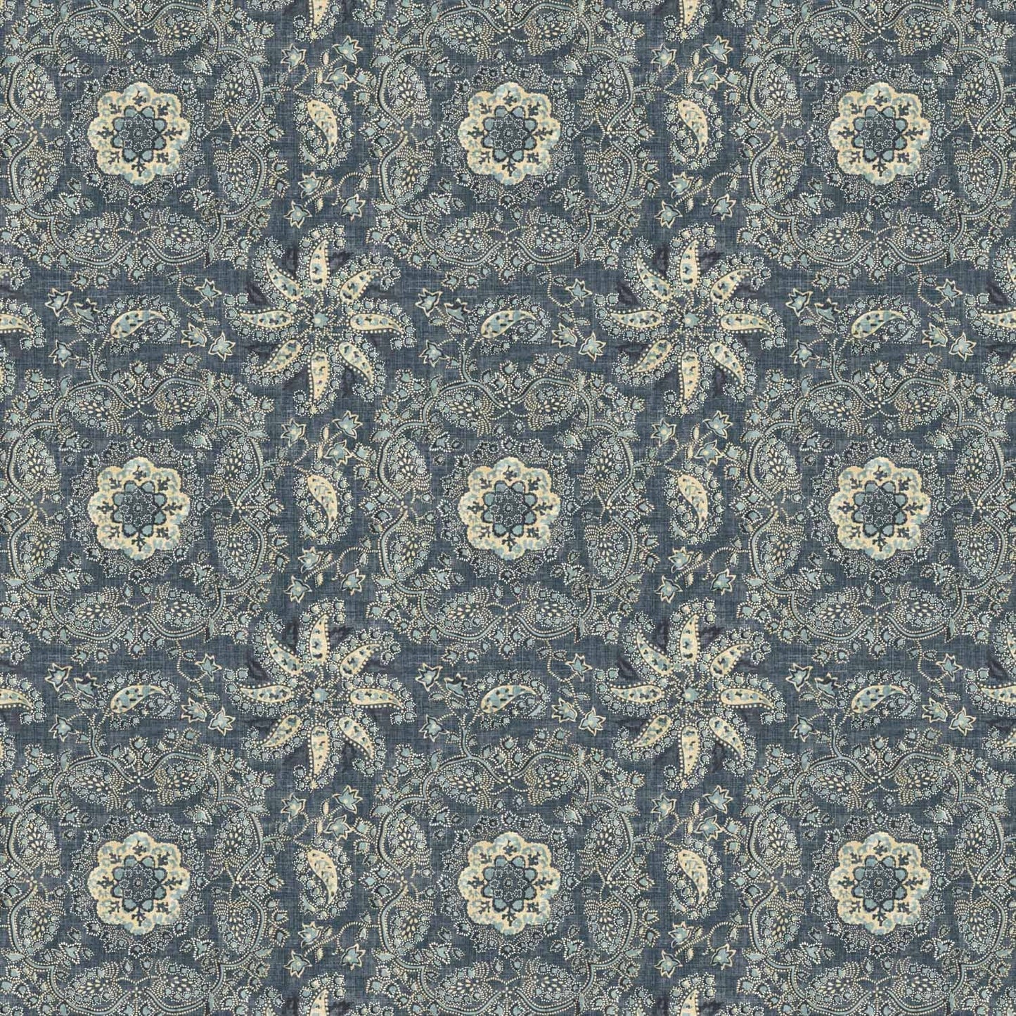 Adaline Wallpaper - Indigo - Warner House - Premier Wallcovering