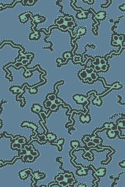 Adelaide Wallpaper - Chinese Blue - 6304 - Farrow & Ball - Premier Wallcovering