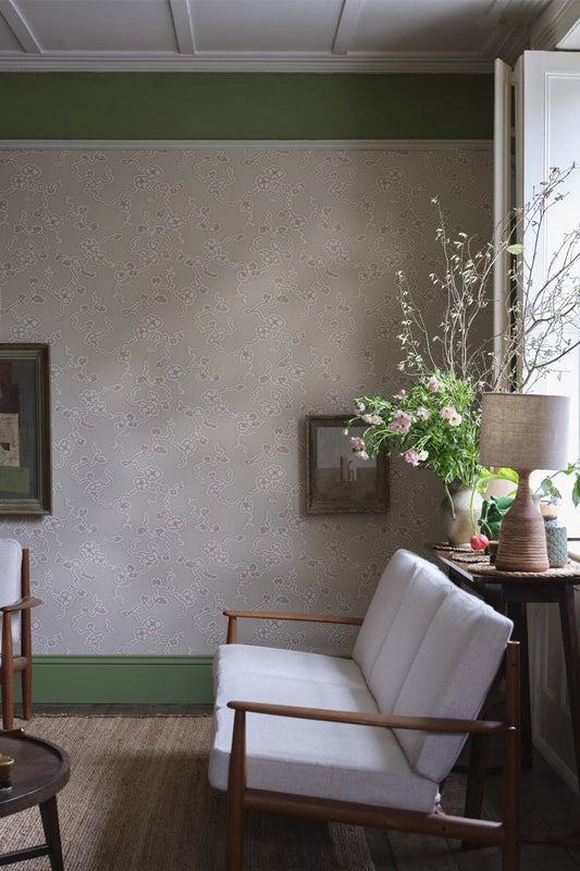 Adelaide Wallpaper - Setting Plaster - 6301 - Farrow & Ball - Premier Wallcovering