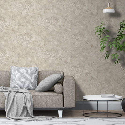 Adele Allegra Marble Metallic Wallpaper - Taupe - Muriva - M57917 - Premier Wallcovering