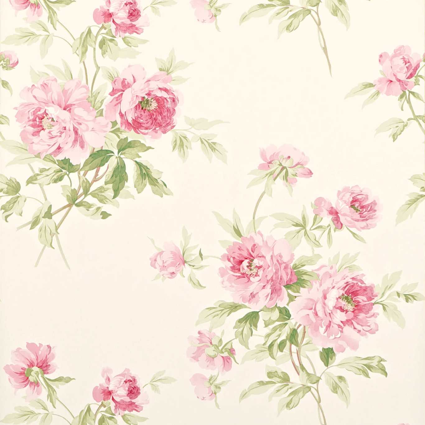 Adele Wallpaper - Rose/Cream - DCAVAD101 - Sanderson - Premier Wallcovering