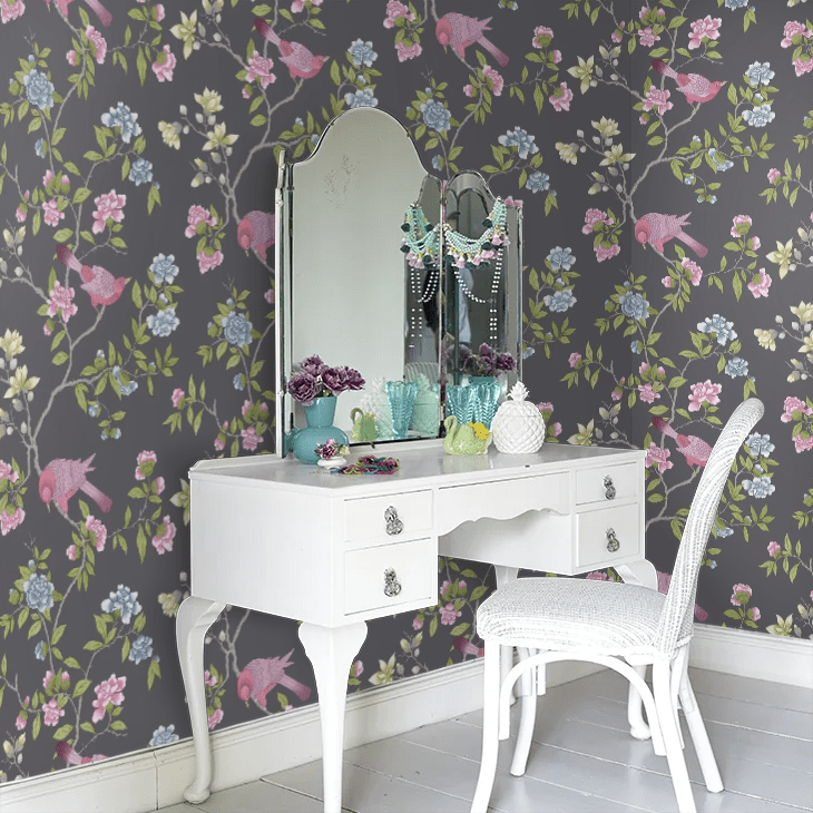 Aderyn Wallpaper - Arquerite Dark - Little Greene - 0267ADARQUE - Premier Wallcovering