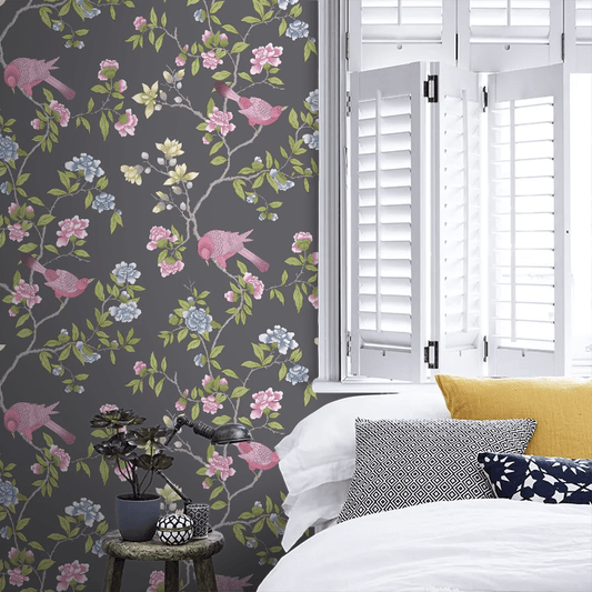 Aderyn Wallpaper - Arquerite Dark - Little Greene - 0267ADARQUE - Premier Wallcovering