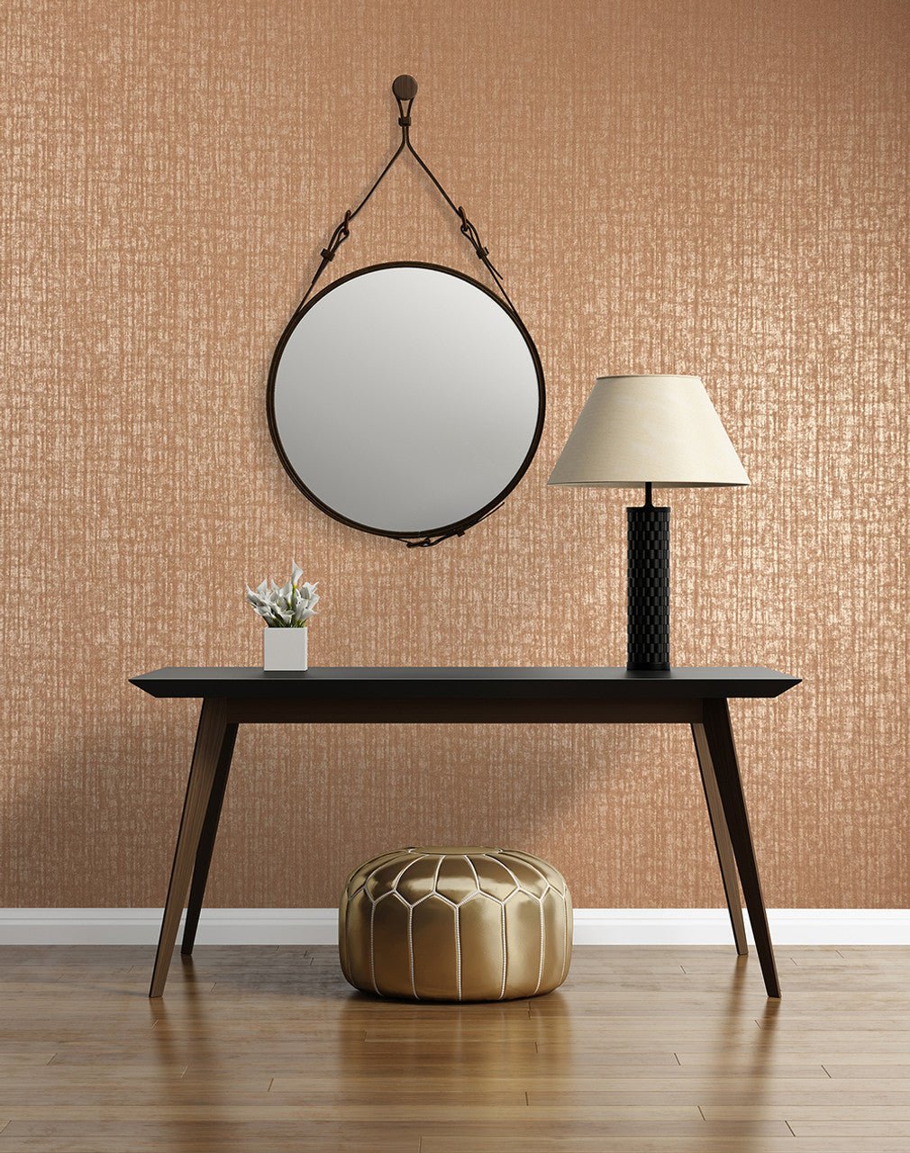 Adonea Hermes Wood Wallpaper - Burly Wood - Hohenberger - 64327 - Premier Wallcovering