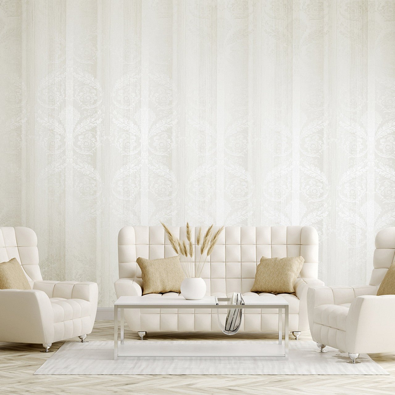 Adonea Nerites Wallpaper - Antique White - Hohenberger - 64273 - Premier Wallcovering