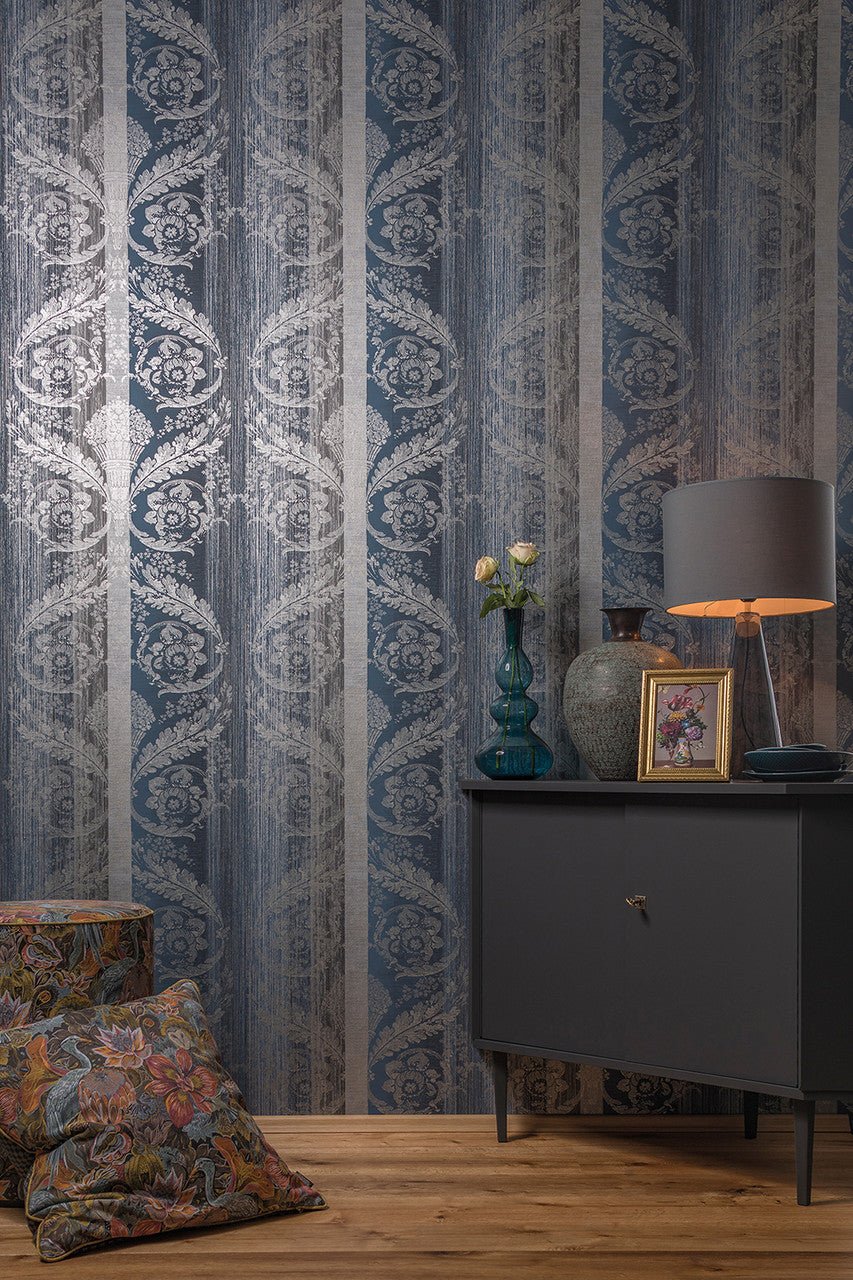 Adonea Nerites Wallpaper - Midnight Blue - Hohenberger - 64300 - Premier Wallcovering