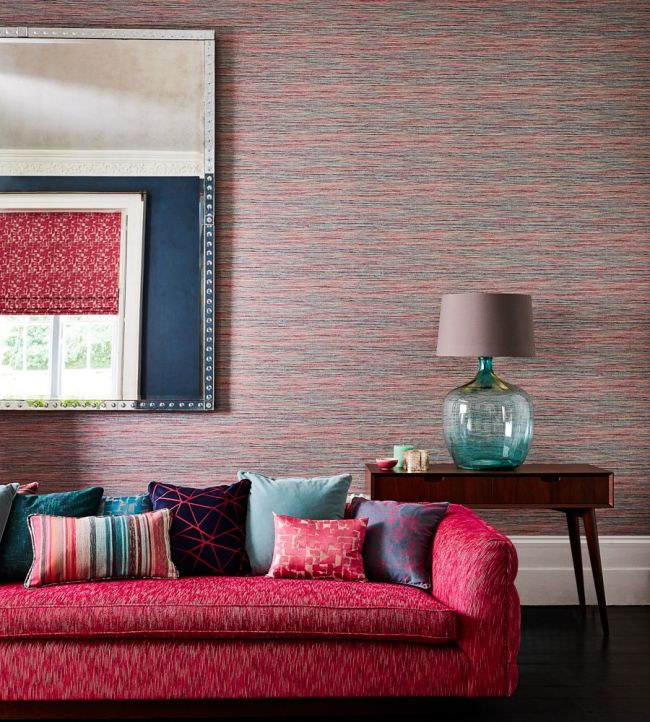 Affinity Wallpaper - Cerise/Teal - HMWF111950 - Harlequin - Premier Wallcovering
