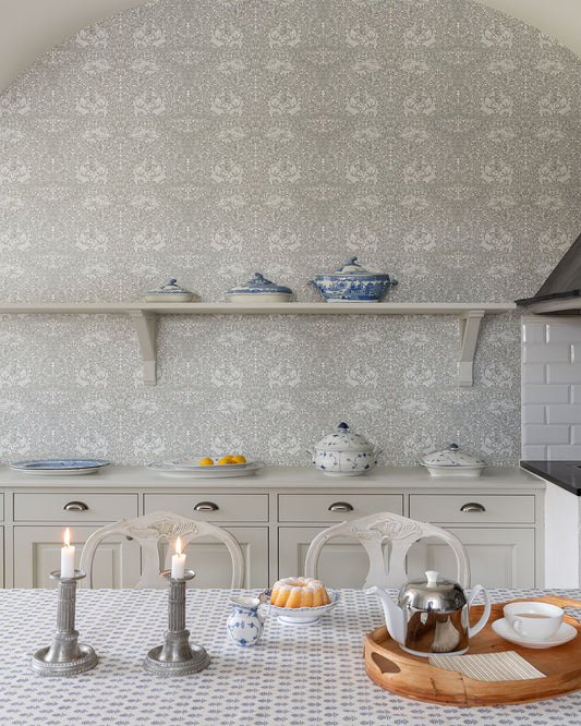 African Marigold Wallpaper - White - Midbec - 82022 - Premier Wallcovering