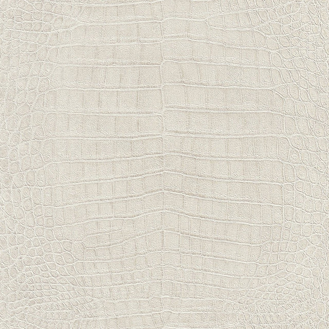 African Queen II Croc Effect Wallpaper - Silver - Rasch - 474152 - Premier Wallcovering