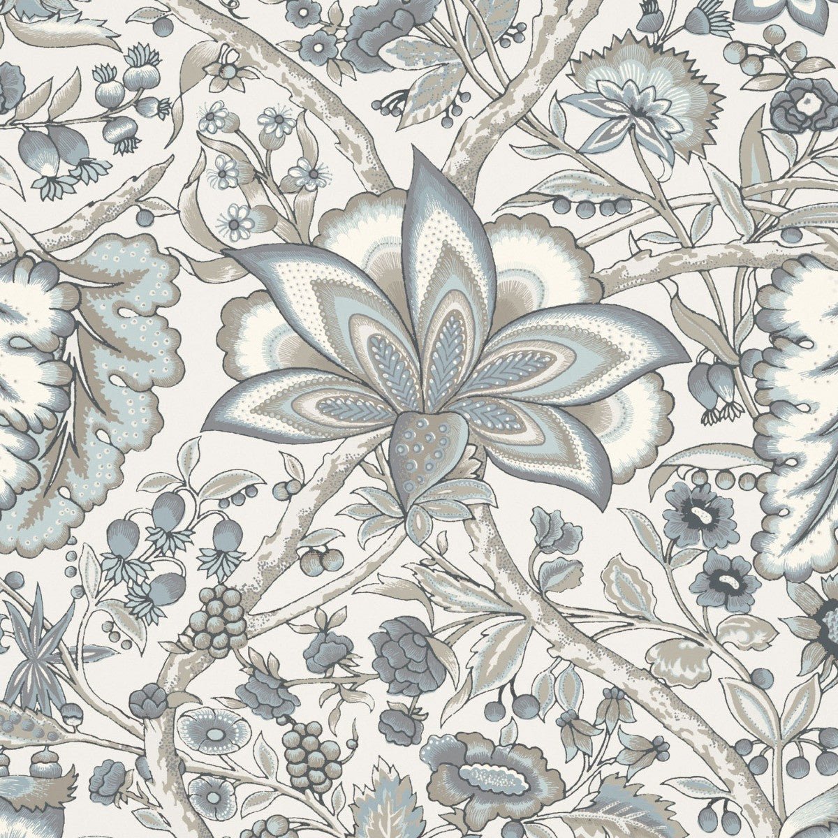 Afsana Wallpaper - Sky - Warner House - Premier Wallcovering