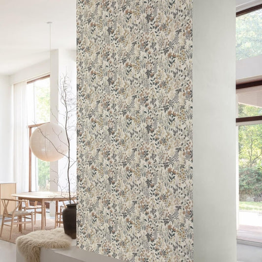 Agnala Floral Wallpaper - Grey - Grandeco - A70901 - Premier Wallcovering
