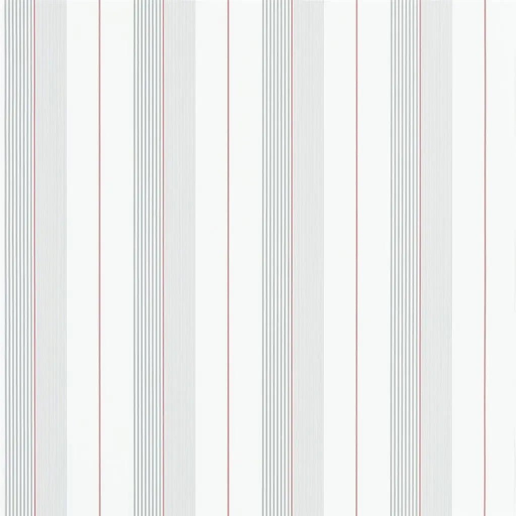 Aiden Stripe Wallpaper - Granite / Red - Ralph Lauren - PRL020/13 - Premier Wallcovering