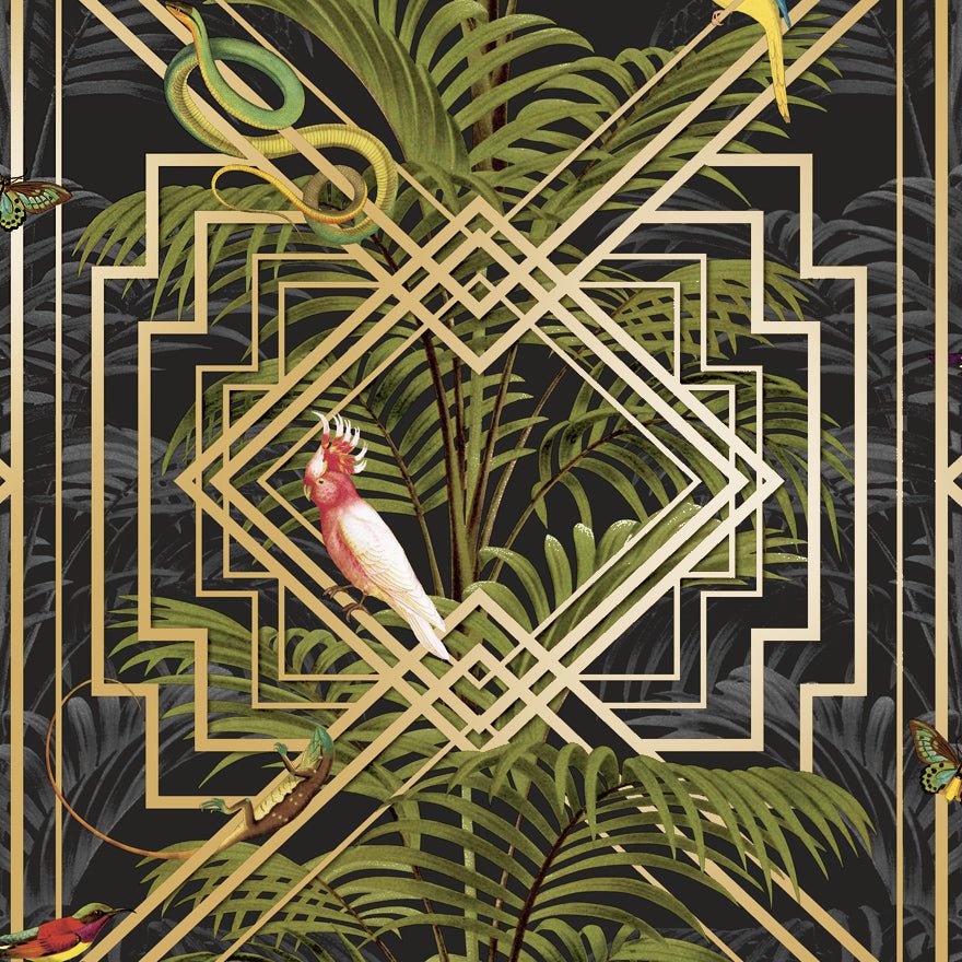 Akello Wallpaper - Black - Holden Décor - 90362 - Premier Wallcovering