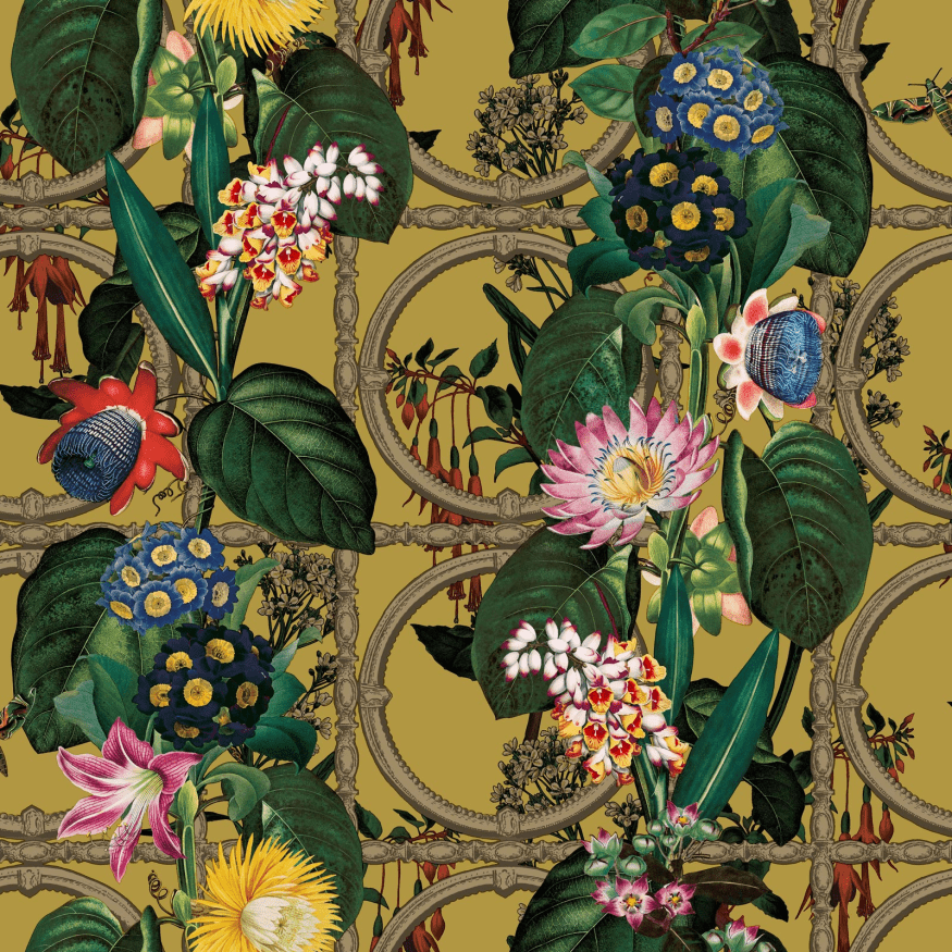 Alata Wallpaper - Ochre - Holden Décor - 91433 - Premier Wallcovering