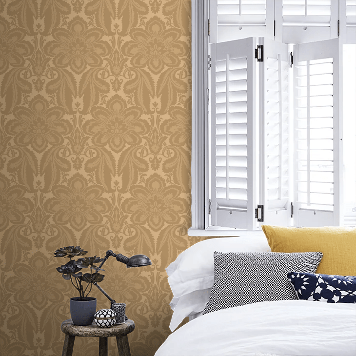 Albemarle St Wallpaper - Golden Yellow - Little Greene - 0251ALGOLDZ - Premier Wallcovering