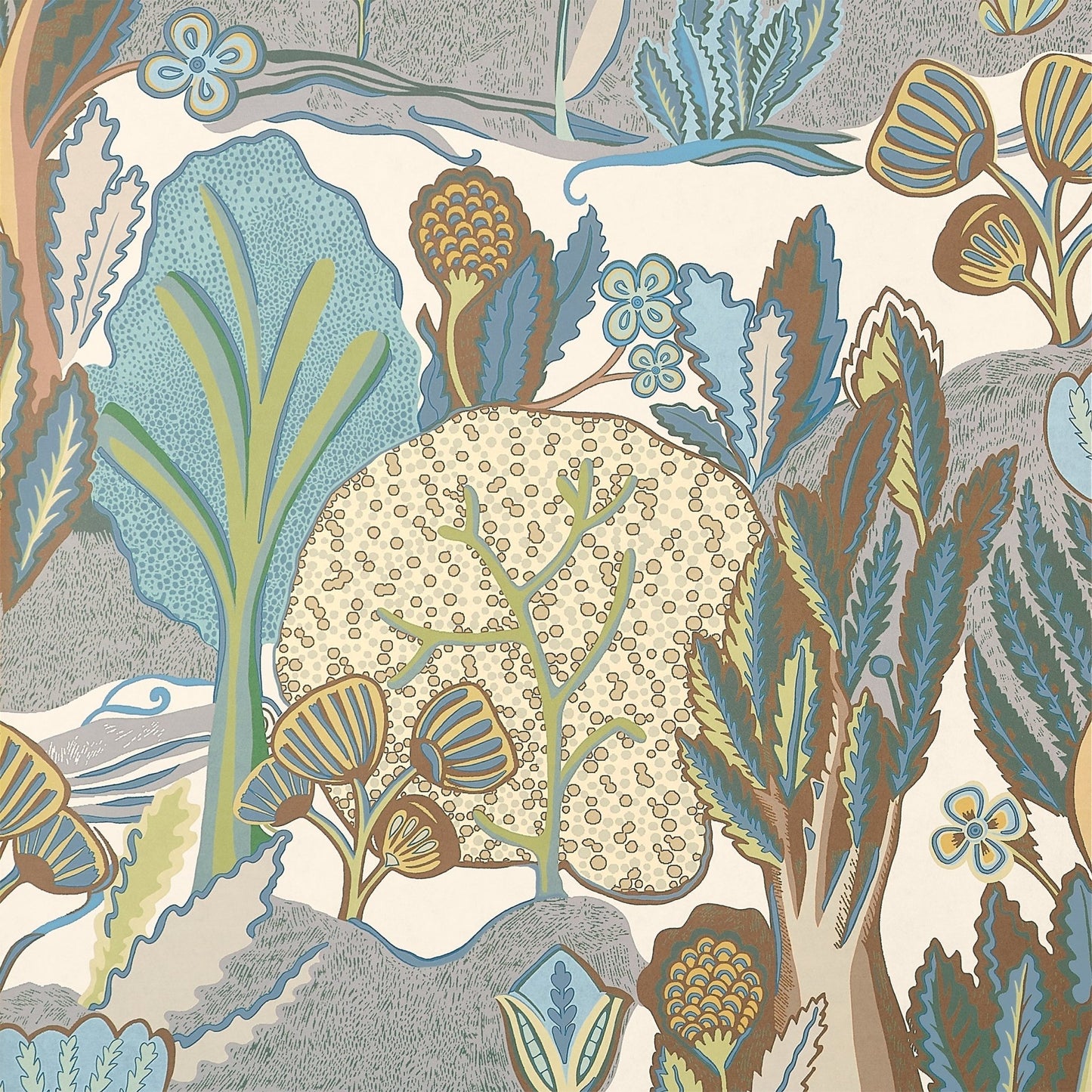 Albero Wallpaper - Sage & Beige - Thibaut - T45013 - Premier Wallcovering