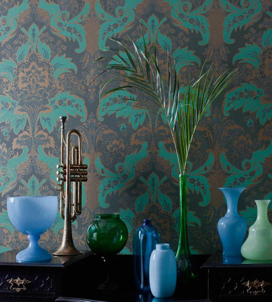 Aldwych Wallpaper - Multi Blue on White - 94/5025 - Cole & Son - Premier Wallcovering