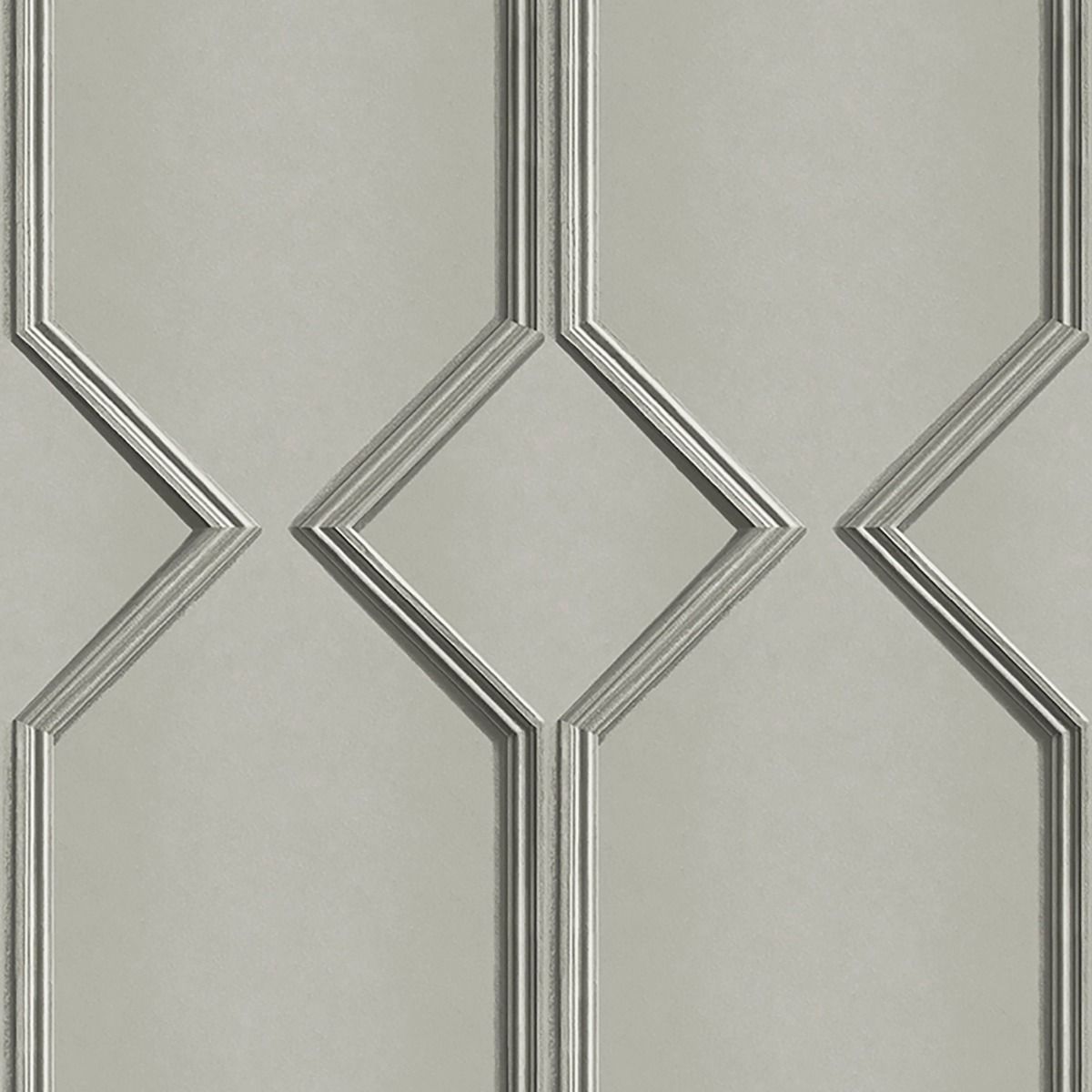 Alessia Panel Vinyl Wallpaper - Grey - Belgravia - 215 - Premier Wallcovering