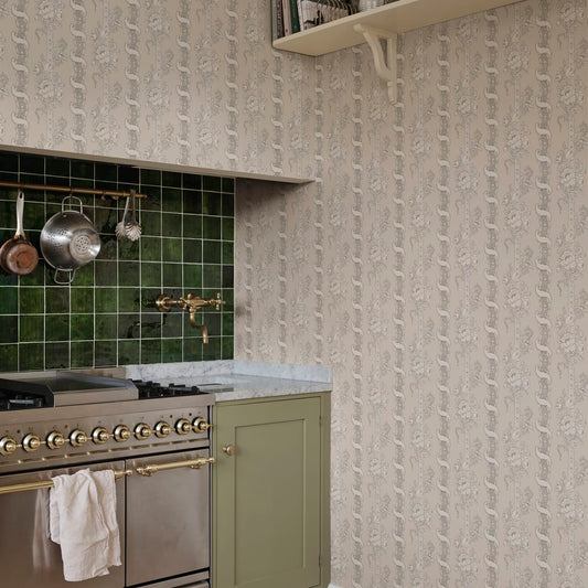 Alexandra Wallpaper - Sandstone - Sandberg - S10248 - Premier Wallcovering
