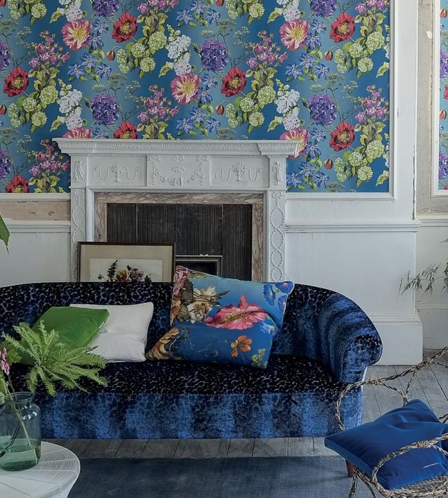 Alexandria Wallpaper - Lapis - P623/01 - Designers Guild - Premier Wallcovering