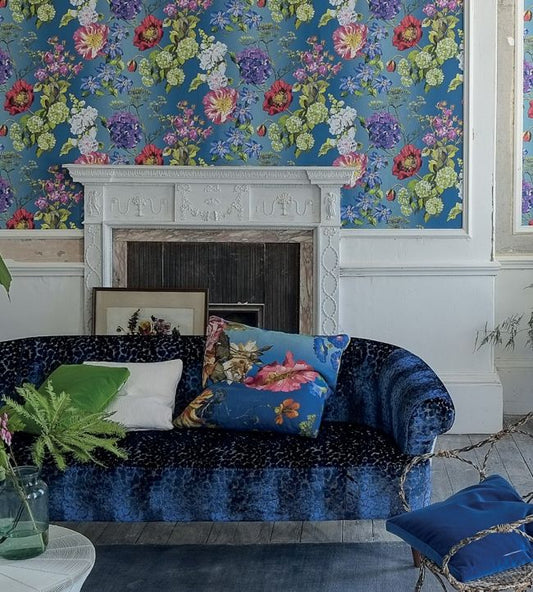 Alexandria Wallpaper - Lapis - P623/01 - Designers Guild - Premier Wallcovering
