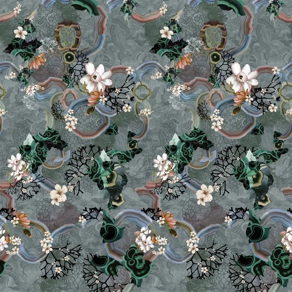 Algae Bloom Wallpaper - Graphite - Christian Lacroix - PCL7041/01 - Premier Wallcovering
