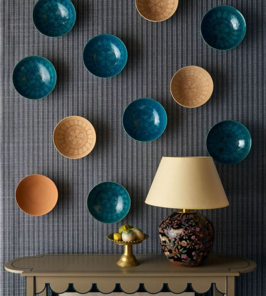 Algonquin Grass Cloth Wallpaper - Apricot - Christopher Farr Cloth - CFW634 - 01 - Premier Wallcovering