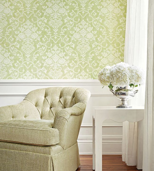 Alicia Wallpaper - Beige - Thibaut - T89118 - Premier Wallcovering
