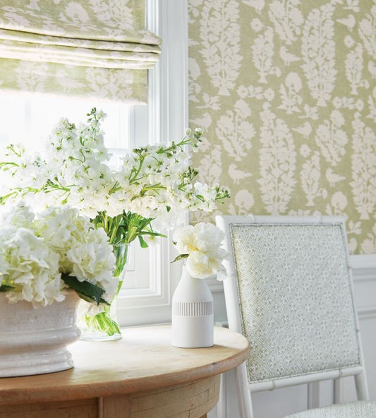 Allaire Wallpaper - Slate Blue - Thibaut - T72594 - Premier Wallcovering