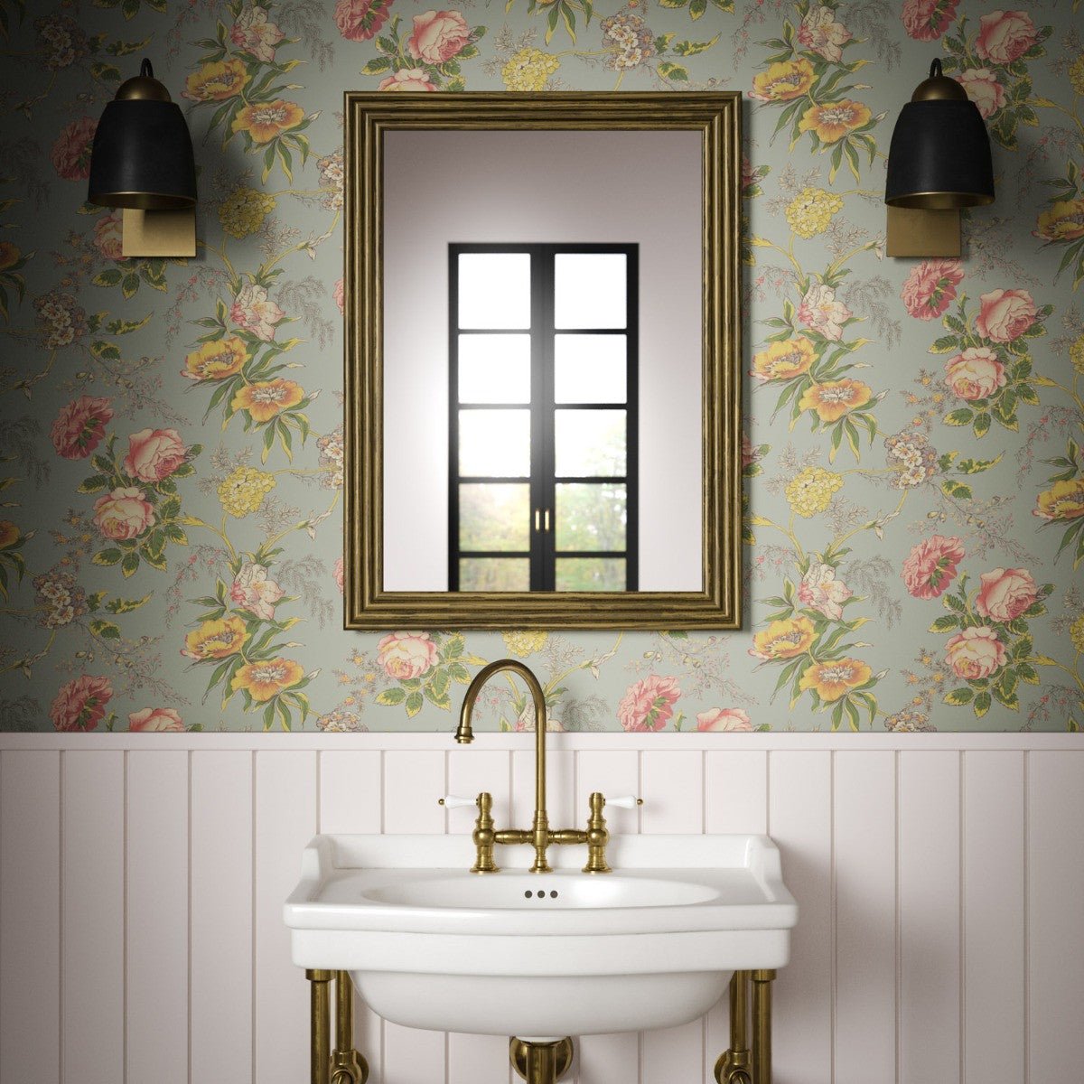 Allendale Wallpaper - Sage - Warner House - Premier Wallcovering