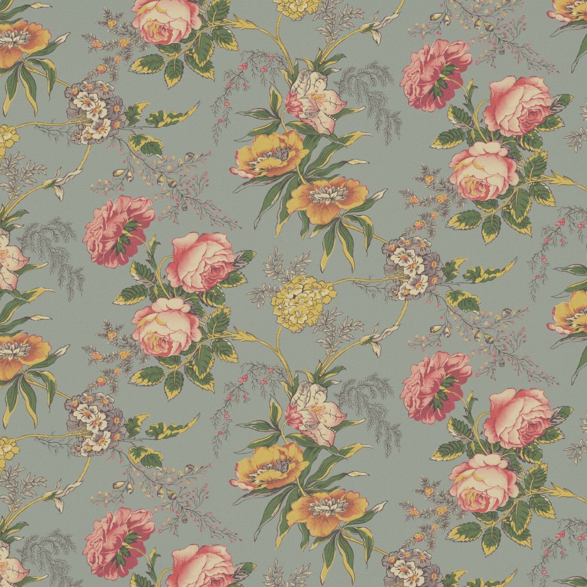 Allendale Wallpaper - Sage - Warner House - Premier Wallcovering