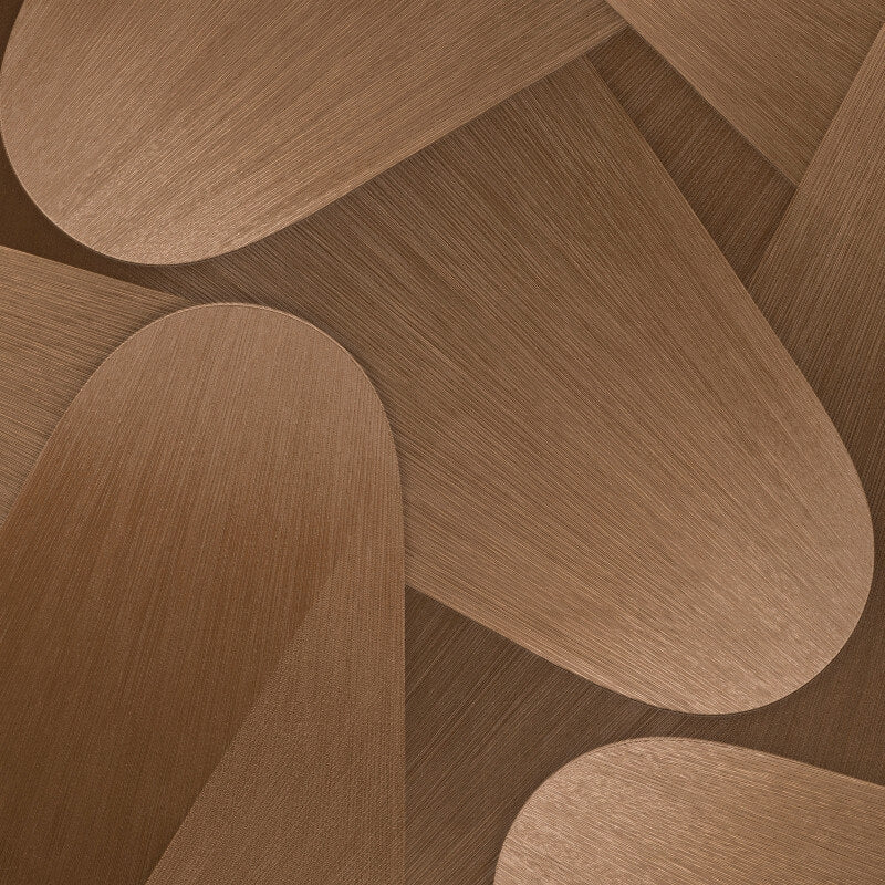 Allure Retro Geometric Metallic Wallpaper - Brown/Bronze - Erismann - 10423 - 48 - Premier Wallcovering