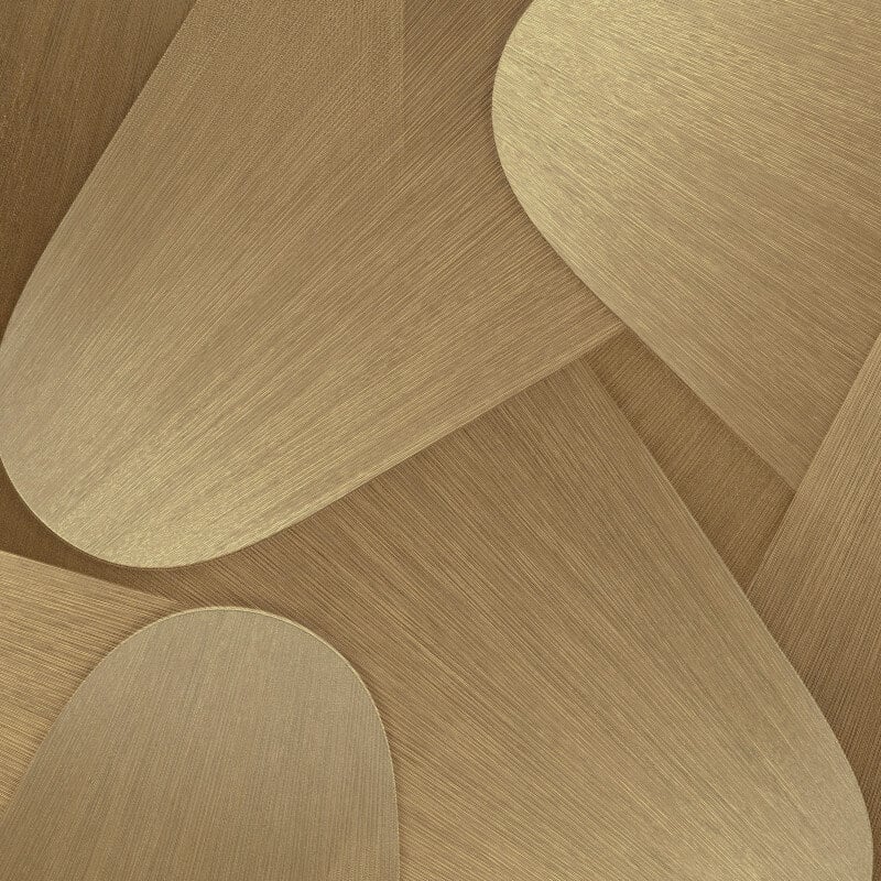 Allure Retro Geometric Metallic Wallpaper - Gold - Erismann - 10423 - 30 - Premier Wallcovering