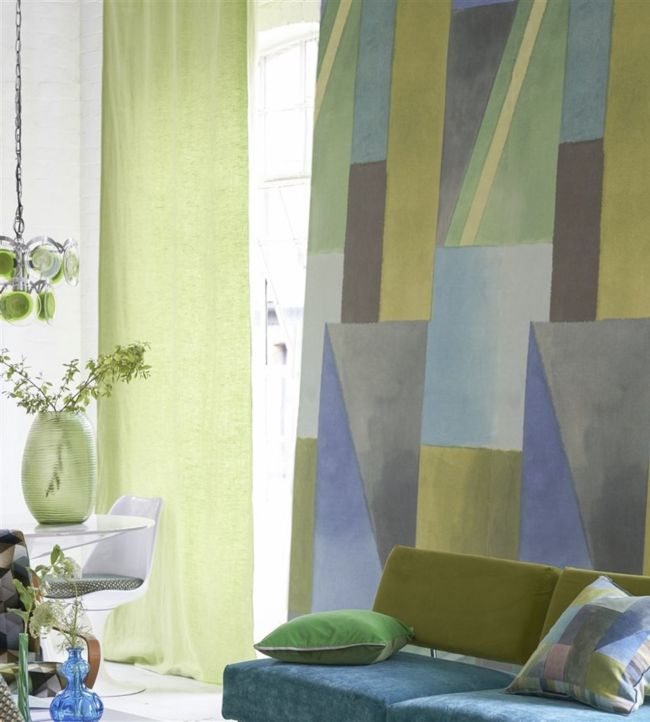 Alphonse Wallpaper - Azure - PDG1109/01 - Designers Guild - Premier Wallcovering