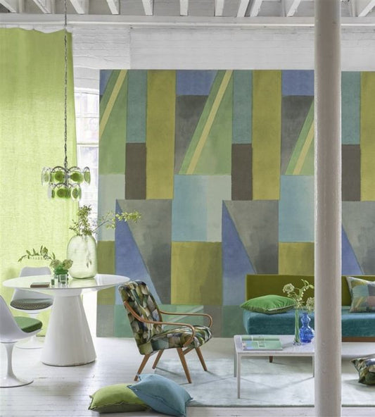 Alphonse Wallpaper - Azure - PDG1109/01 - Designers Guild - Premier Wallcovering