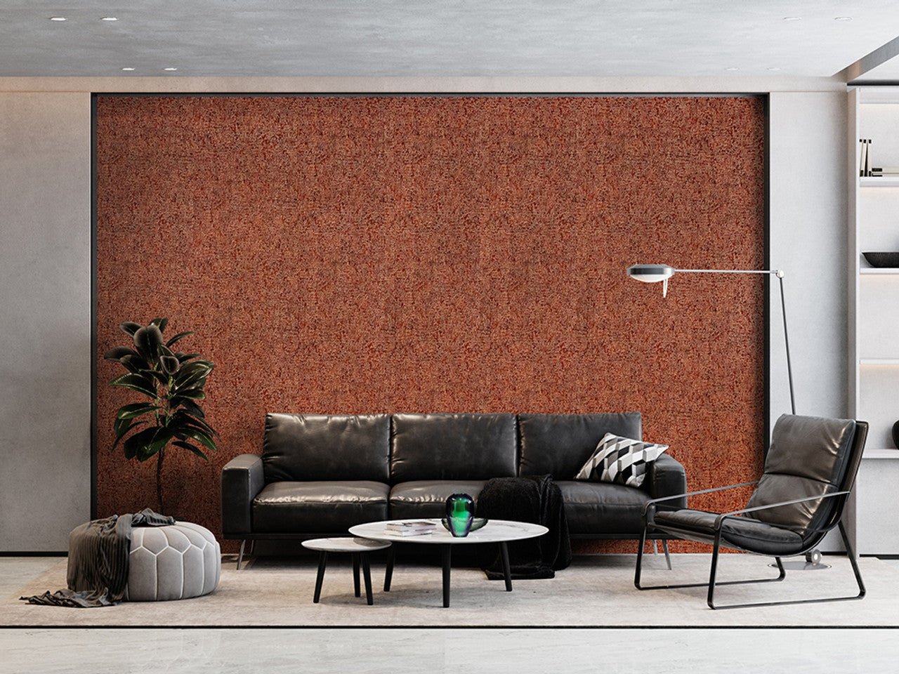 Alpine Reptile Feel Contemporary Wallpaper - Red - Hohenberger - 81270 - Premier Wallcovering