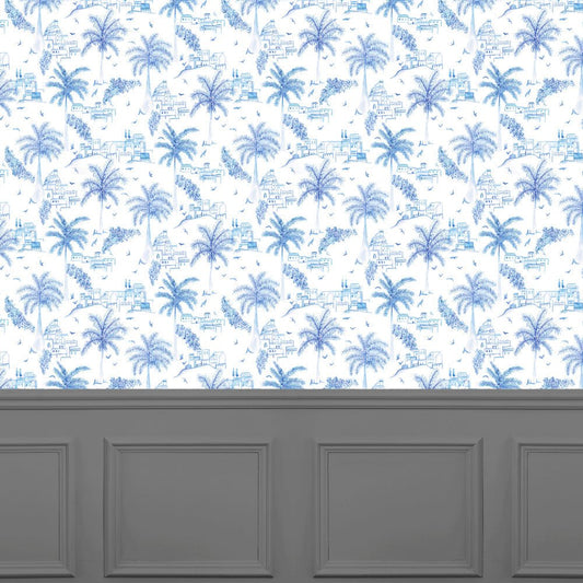 Altea Wallpaper - Cobalt - Voyage Maison - ALTEA/WPO/COB - Premier Wallcovering