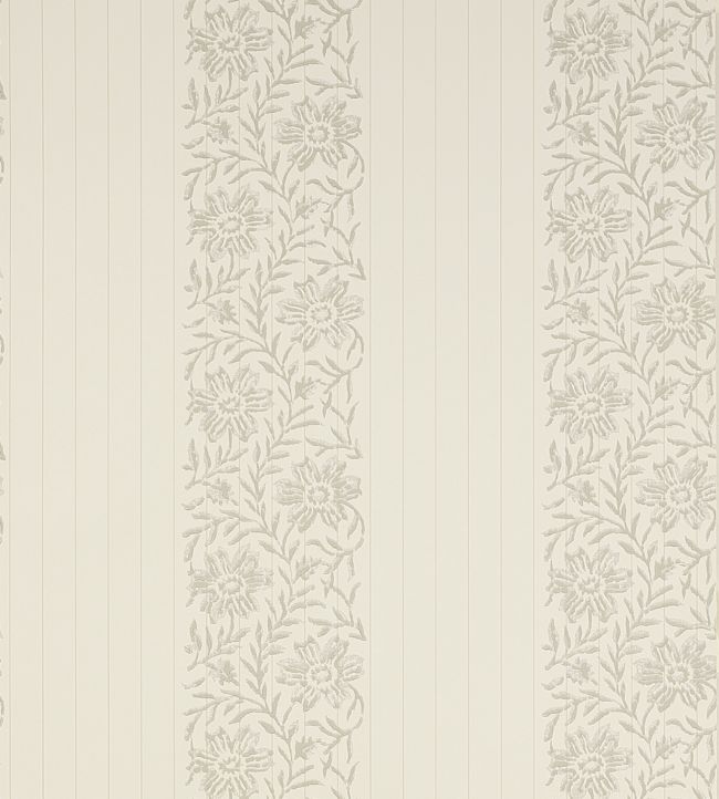 Alys Wallpaper - Silver - Colefax & Fowler - W7001/05 - Premier Wallcovering
