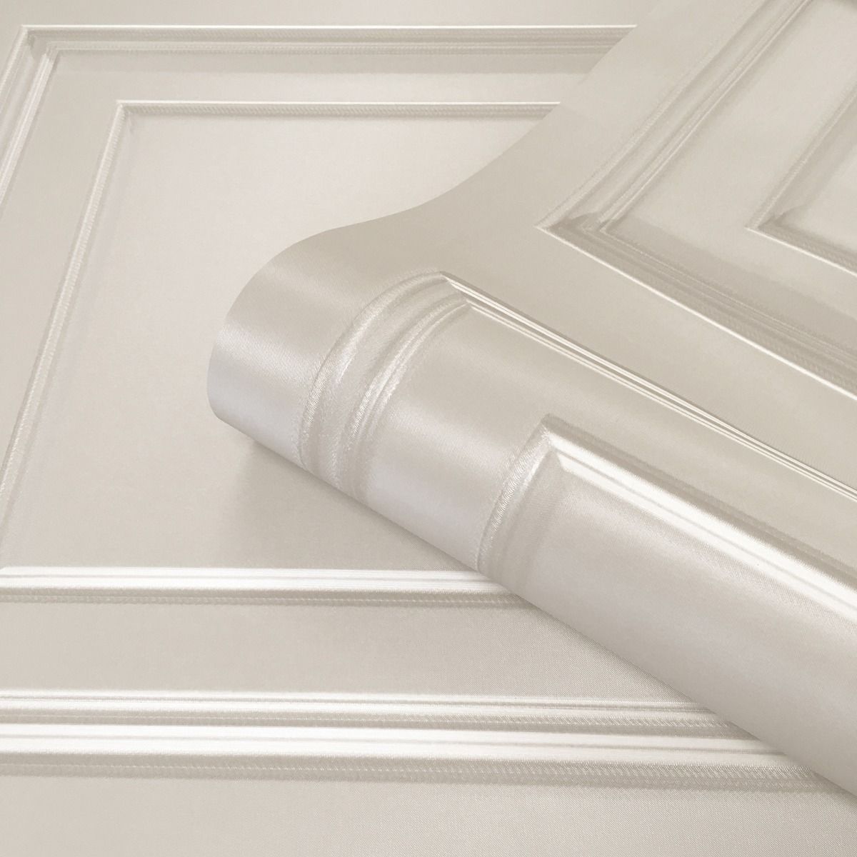 Amara Panel Vinyl Wallpaper - Cream - Belgravia - 7373 - Premier Wallcovering