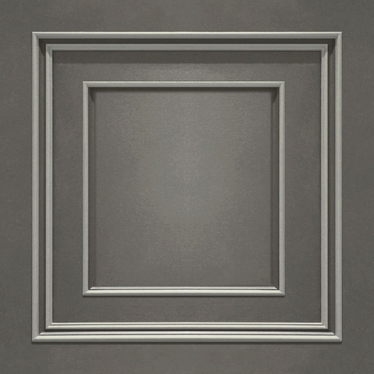 Amara Panel Vinyl Wallpaper - Silver / Gunmetal - Belgravia - 7390 - Premier Wallcovering