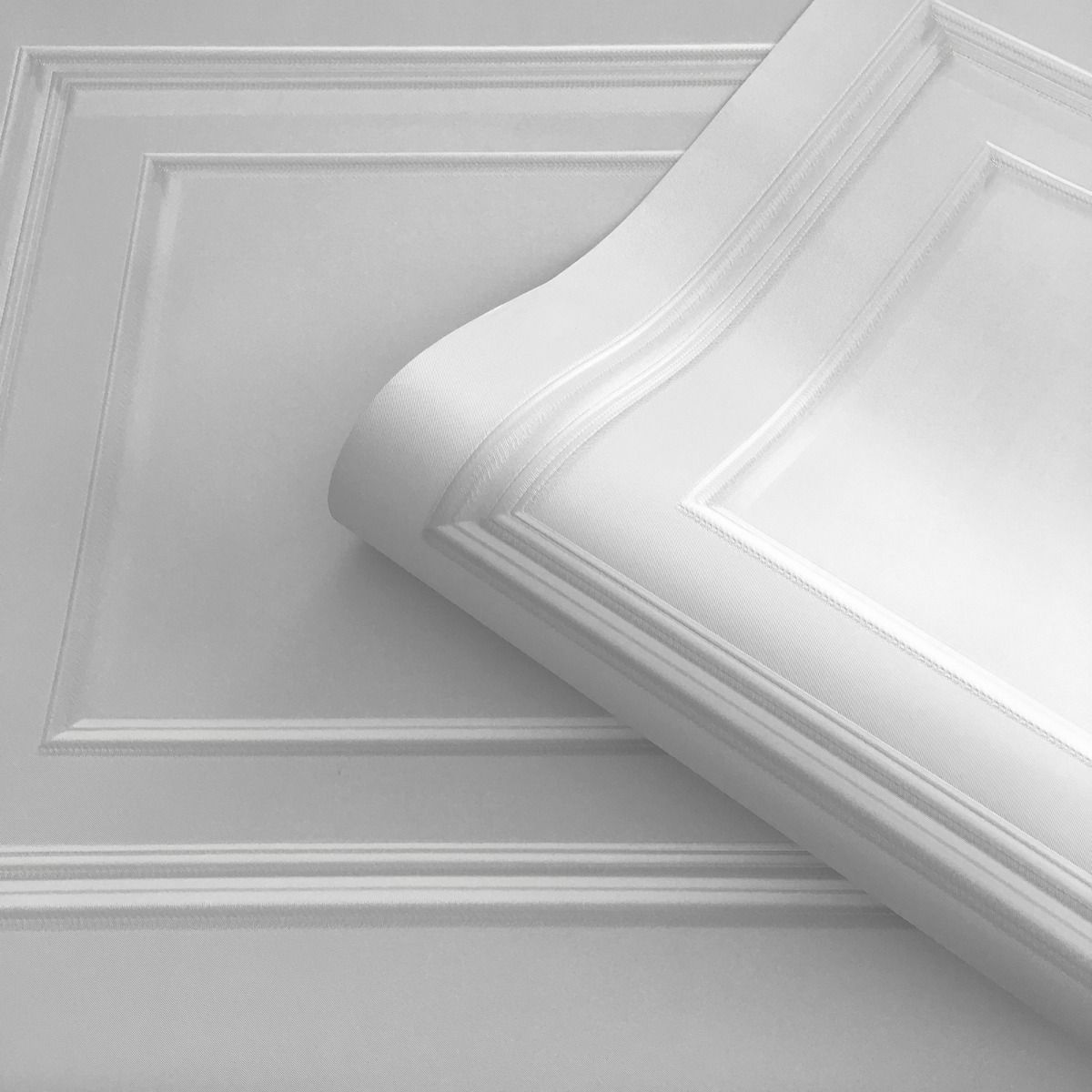 Amara Panel Vinyl Wallpaper - Dove Grey - Belgravia - 7376 - Premier Wallcovering