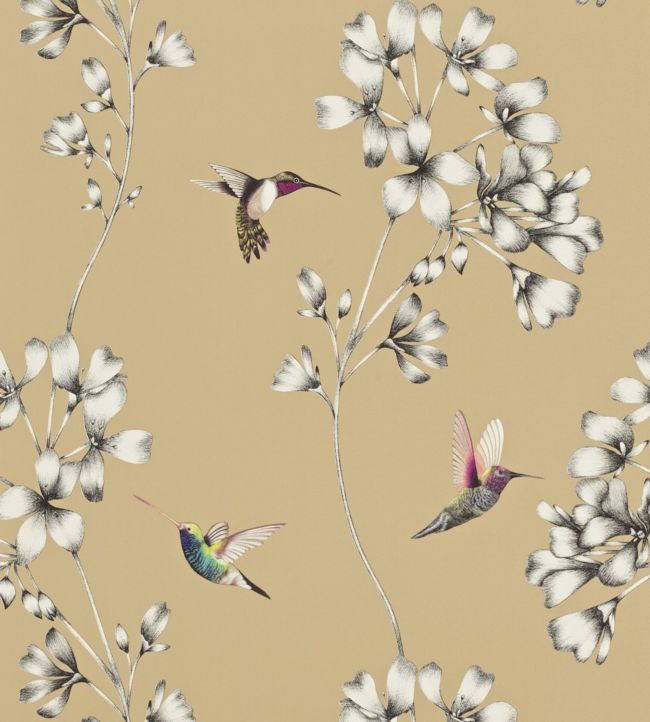 Amazilia Wallpaper - Bronze - HAMA111063 - Harlequin - Premier Wallcovering