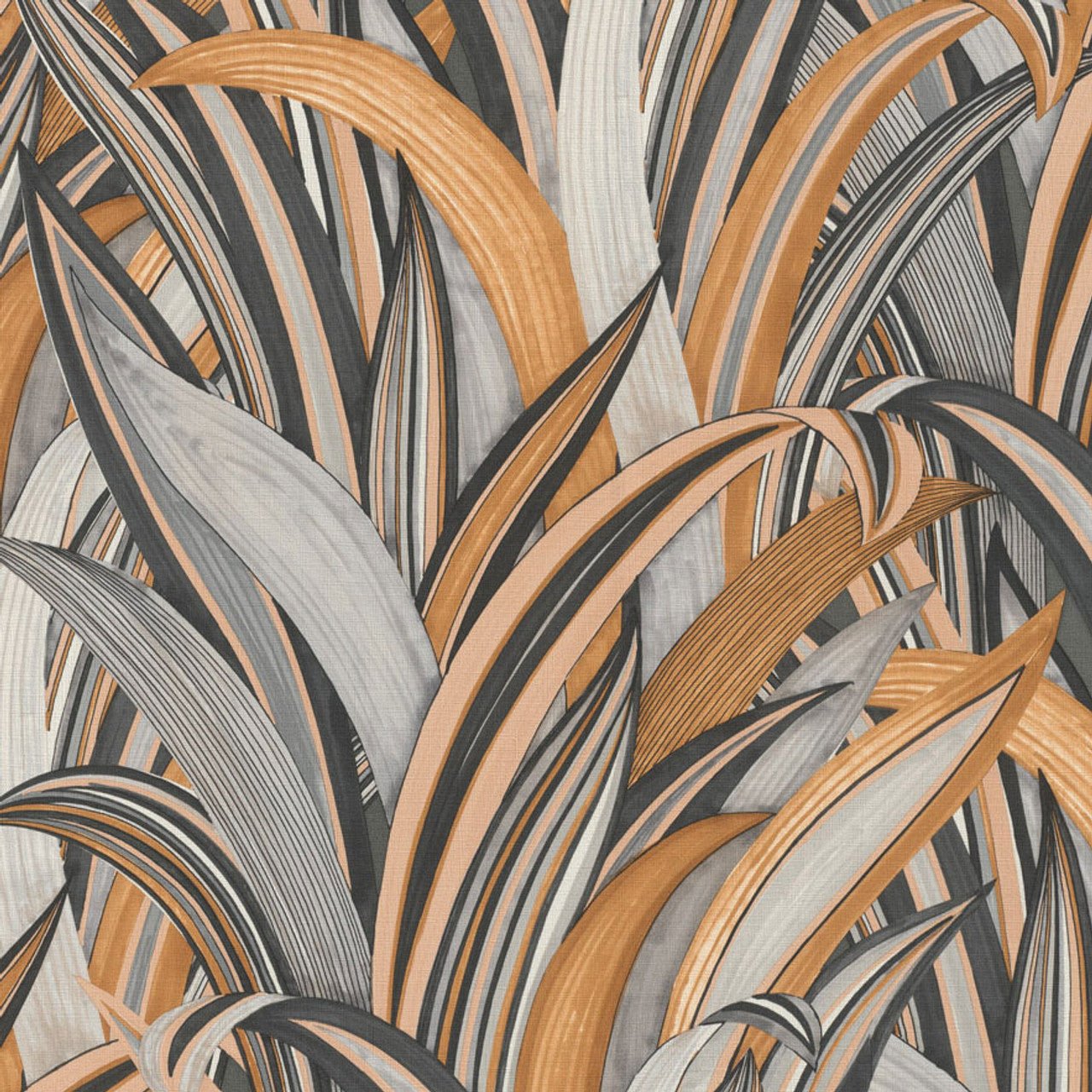 Amazing Wallpaper - Grey/Ochre - Rasch - 541274 - Premier Wallcovering