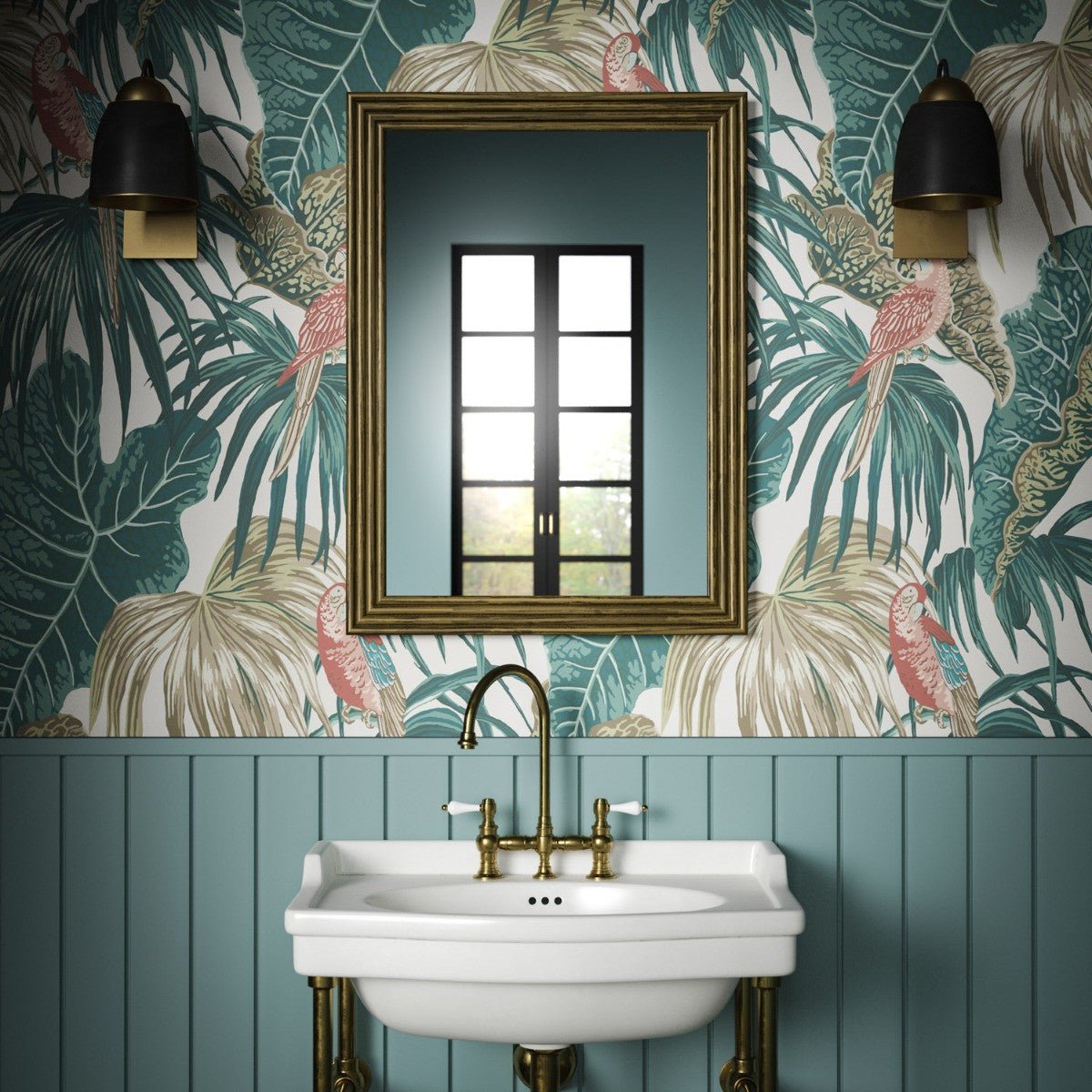 Amazon Wallpaper - Jade - Warner House - Premier Wallcovering